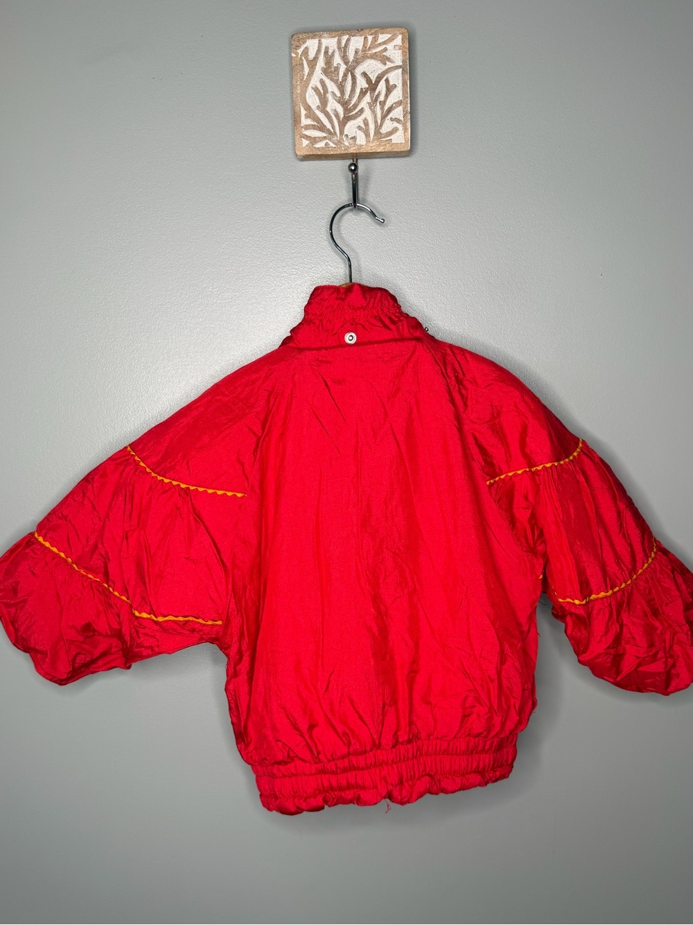 Carters Outerwear Vintage 90s Nylon Aztec Embroidered Puffer Coat - Picture 3 of 11